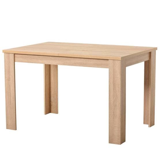 Ruokapöytä - 6 paikkaa plus sisäosa - 120x80 cm - Luonnontammea