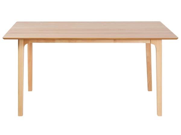 Spisebord i lyst tre MDF 160 x 90 cm Topplate i askefiner Moderne design Kjøkkenbord