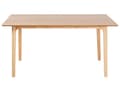 Miniatyrbilde 4 av 7: Spisebord i lyst tre MDF 160 x 90 cm Topplate i askefiner Moderne design Kjøkkenbord