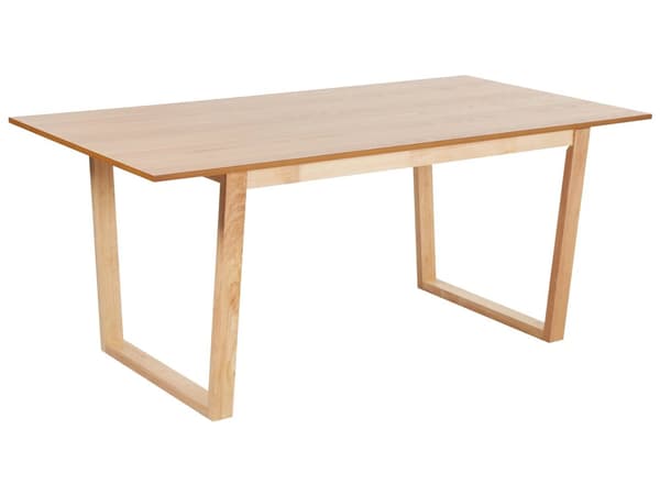 Spisebord lyst træ MDF 180 x 95 cm Ask finérplade Moderne design Pannel base
