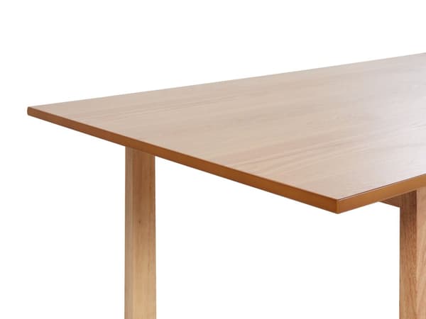 Matbord Ljust trä MDF 180 x 95 cm Skiva i askfanér Modern design Underrede i panel