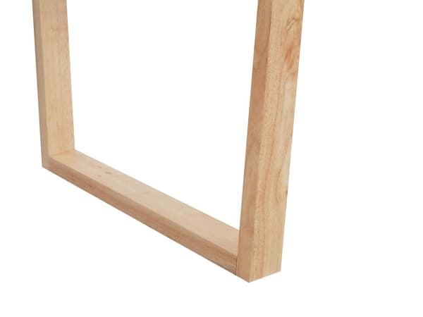 Matbord Ljust trä MDF 180 x 95 cm Skiva i askfanér Modern design Underrede i panel
