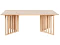 Miniatyrbild 5 av 8: Matbord Ljust trä MDF 200 x 100 cm Skiva i askfanér Modern design Underrede i panel