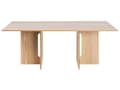 Miniatyrbild 5 av 8: Matbord Ljust trä MDF 200 x 100 cm Askfanerskiva Modern design Köksbord