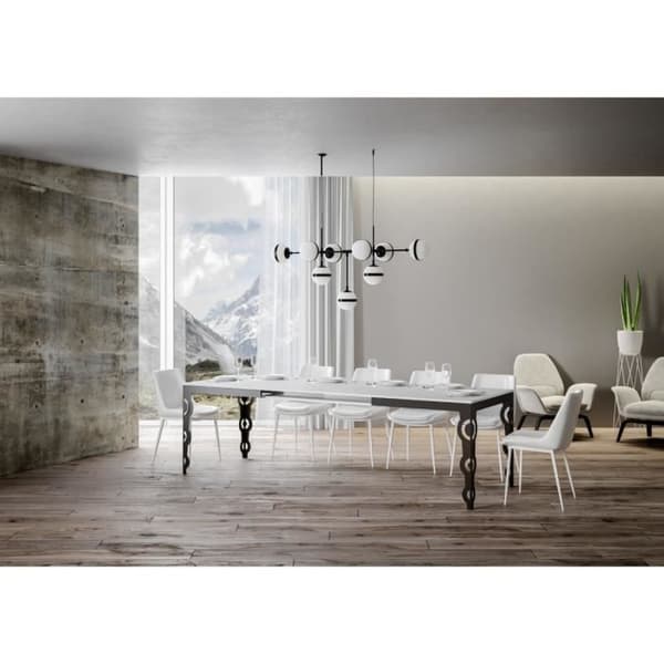Bord Karamay Evolution White Ash Skiva 90x160 Lång 420 Antracit ram