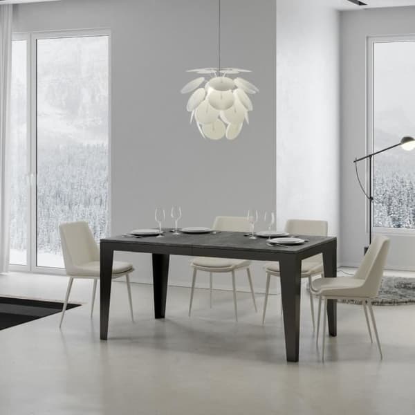 Utdragbart bord - Flame - Evolution 160 - Betongfinish - Upp till 420cm