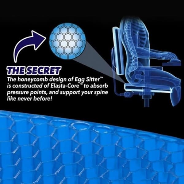 Ortopedisk Gel Sittdyna Andas Honeycomb Memory Foam Komfortkudde Bilstolsdyna