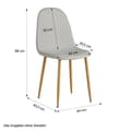 Miniatyrbillede 3 af 11: Spisebord med 4 stole - Hvid