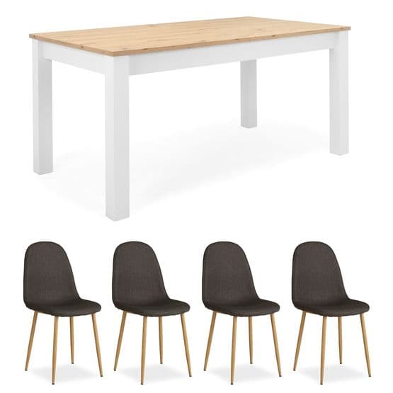 Spisebord med 4 stole