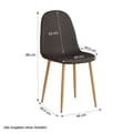 Miniatyrbillede 11 af 11: Spisebord med 4 stole