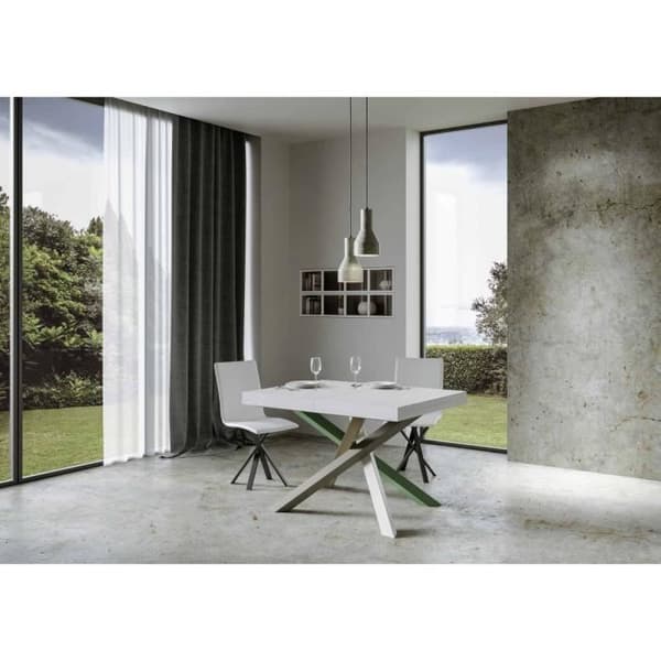 Utdragbart bord - Volantis - White Ash - 90x120/224 cm - För 10 personer