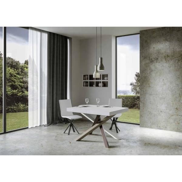 Utdragbart bord - Volantis - White Ash - 90x120/224 cm - För 10 personer