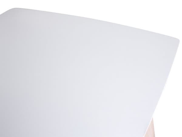 Spisebord hvid træ rektangulære ben 150 x 90 cm skandinavisk stil