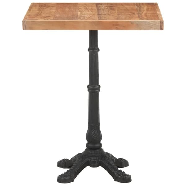 Cafébord 60x60x76 cm massivt akaciaträ