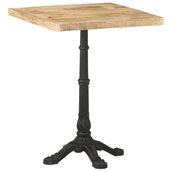 Cafébord 60x60x77 cm grovt mangoträ
