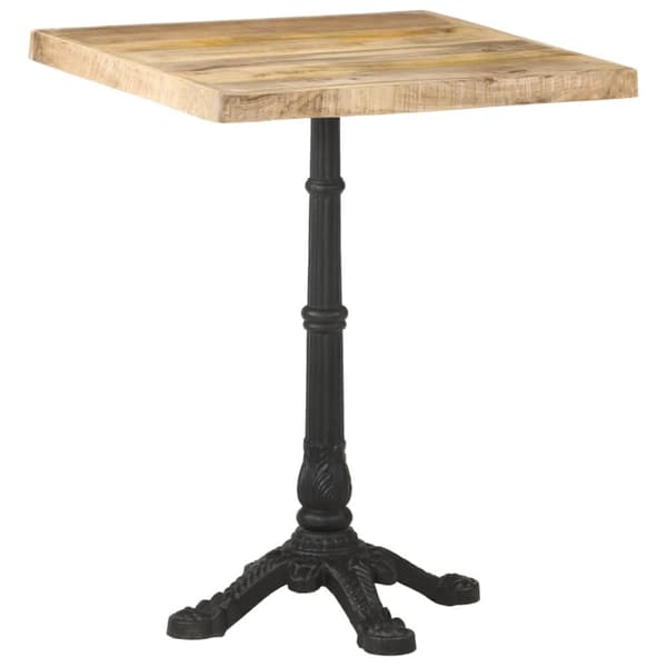Cafébord 60x60x77 cm grovt mangoträ