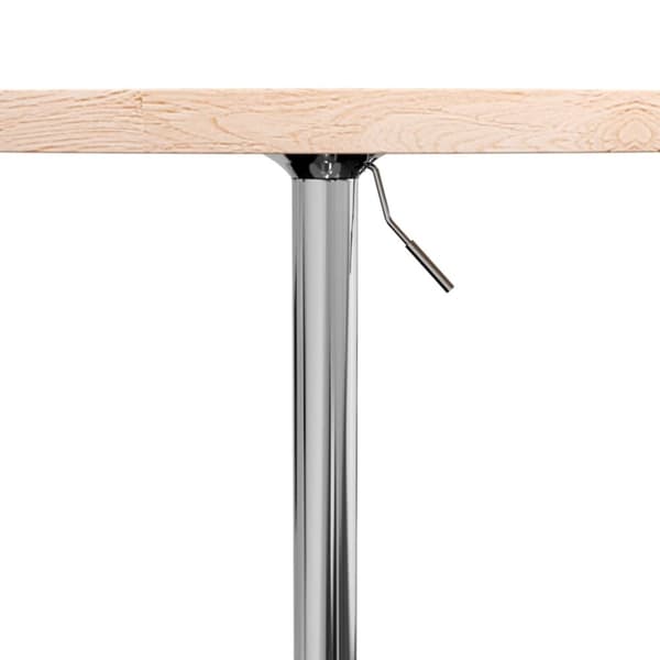 vidaXL barbord Ø60x90,5 cm massivt egetræ