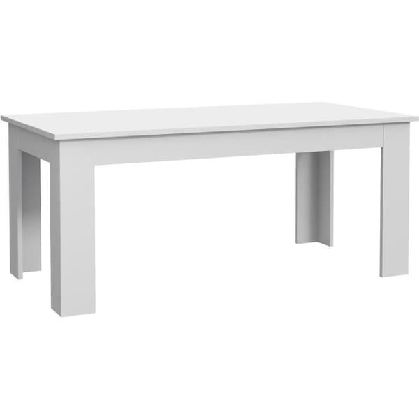 PILVI matbord - 8 personer - Vit - L 180 x I90 x H 75 cm