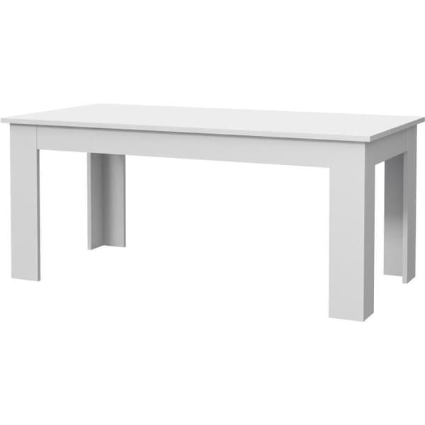 PILVI matbord - 8 personer - Vit - L 180 x I90 x H 75 cm