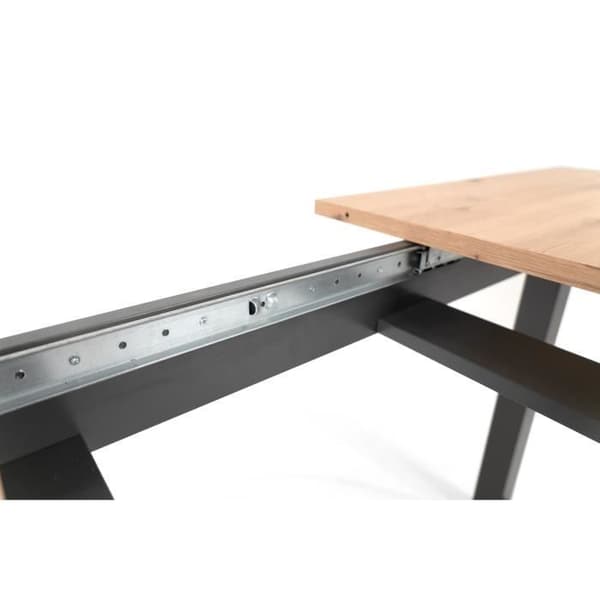Utdragbart matbord - Sonoma ek- och antracitdekor - 160-200 cm - DENVER