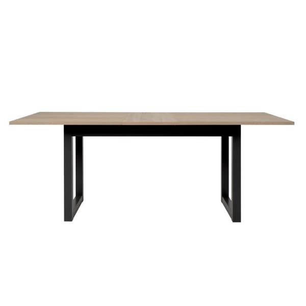 Utdragbart matbord - Sonoma ek- och antracitdekor - 160-200 cm - DENVER