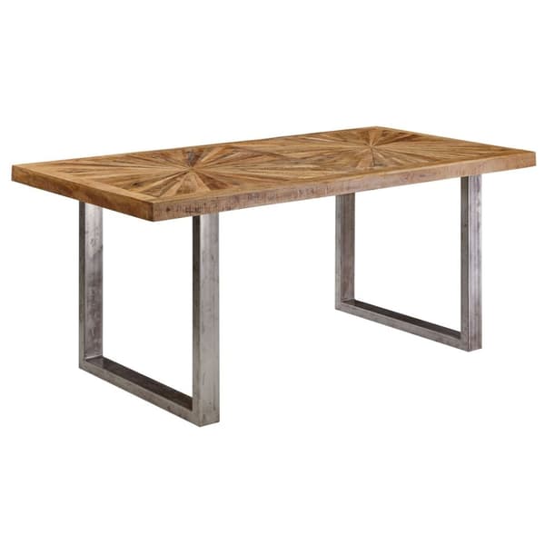 Rootz rustikt spisebord - Mango træbord - Metalben - Håndlavet - Høj stabilitet - 180 cm x 76,5 cm x 90 cm