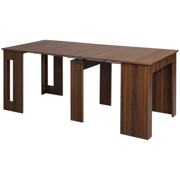 Rootz Matbord - Utdragbart matbord - Mobilt - Modern Design - Spånskiva - Stål - Brun - 180cm X 85cm X 75cm
