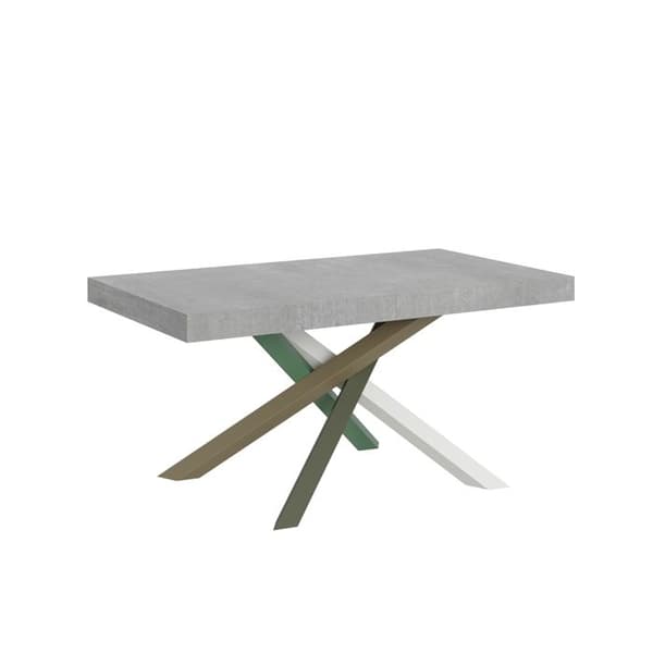 Utdragbart bord 90x160/420 cm Volantis Cementstomme 4/A