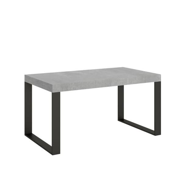 Utdragbart bord 90x160/420 cm Tecno Cement Antracit ram
