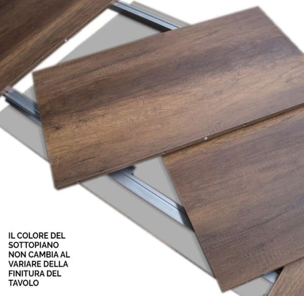 Utdragbart bord 90x180/440 cm Tecno Cement Antracit ram