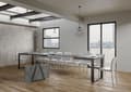 Miniatyrbild 4 av 5: Utdragbart bord 90x130/390 cm Tecno Cement Antracitram