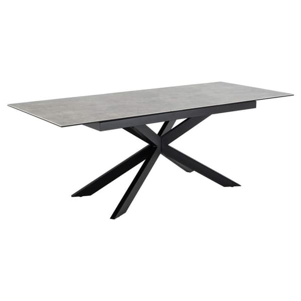 Irwine spisebord 90x168/210cm inkl. 1 tilleggsplate grå.