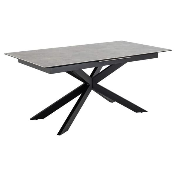 Irwine spisebord 90x168/210cm inkl. 1 tilleggsplate grå.