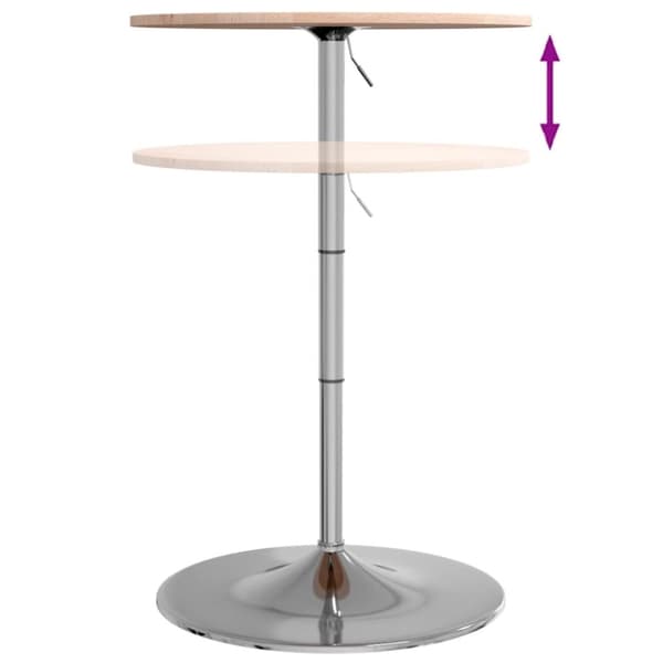 vidaXL Barbord Ø60x89,5 cm heltre bøk
