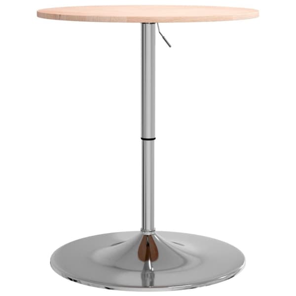 vidaXL barbord Ø60x89,5 cm massivt egetræ