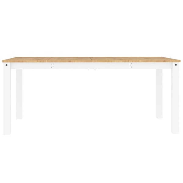 vidaXL Matbord Panama vit 180x90x75 cm massiv furu