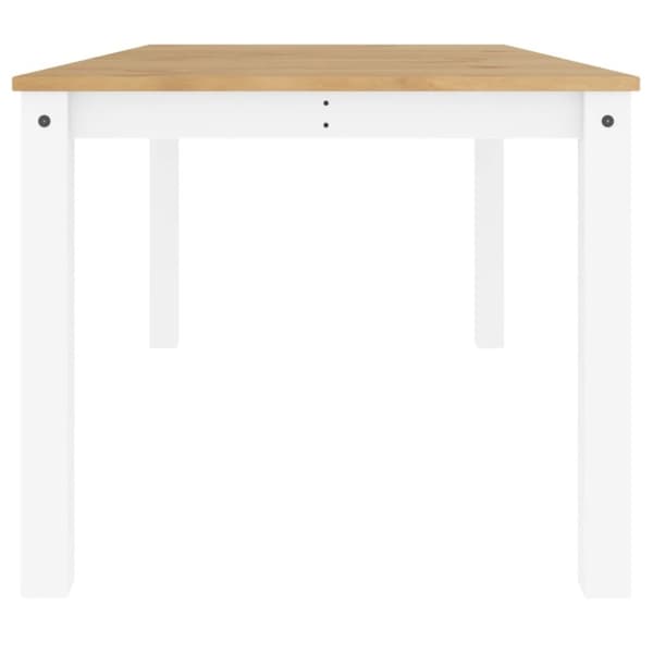 vidaXL Matbord Panama vit 180x90x75 cm massiv furu