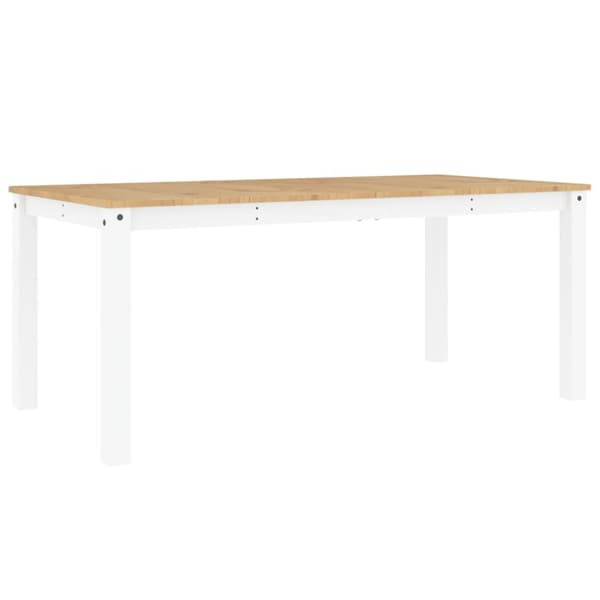 vidaXL Matbord Panama vit 180x90x75 cm massiv furu
