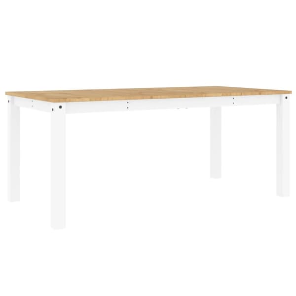 vidaXL Matbord Panama vit 180x90x75 cm massiv furu