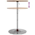 Miniatyrbillede 9 af 11: vidaXL barbord Ø60x89,5 cm massivt egetræ lysebrun
