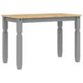 Miniatyrbillede 2 af 8: vidaXL spisebord Corona 112x60x75 cm massivt fyrretræ grå