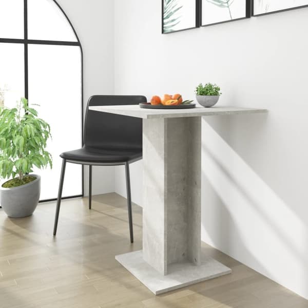 vidaXL bistrobord 60x60x75 cm konstrueret træ betongrå - Spiseborde