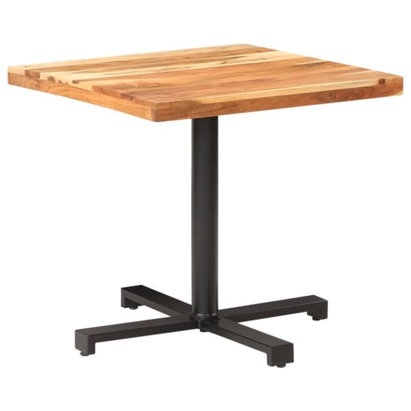vidaXL Bistropöytä 80x80x75 cm täysi akaasiapuu -  Keittiön & ruokapöydät