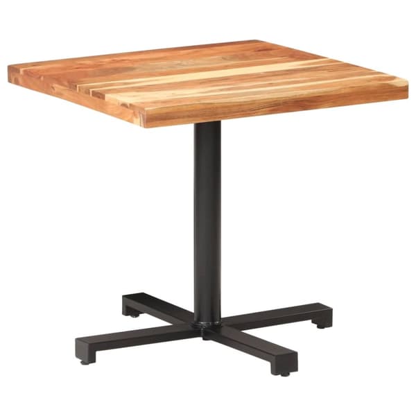 vidaXL Bistropöytä 80x80x75 cm täysi akaasiapuu -  Keittiön & ruokapöydät