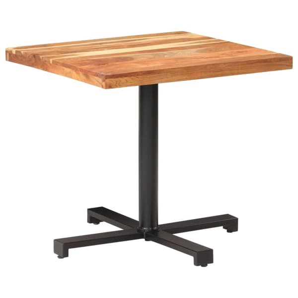 vidaXL Bistropöytä 80x80x75 cm täysi akaasiapuu -  Keittiön & ruokapöydät