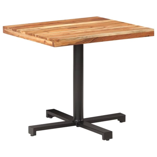 vidaXL Bistropöytä 80x80x75 cm täysi akaasiapuu -  Keittiön & ruokapöydät