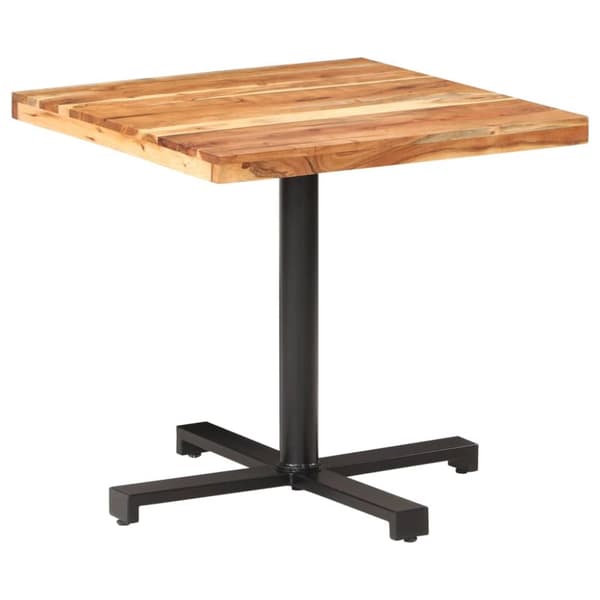 vidaXL Bistropöytä 80x80x75 cm täysi akaasiapuu -  Keittiön & ruokapöydät