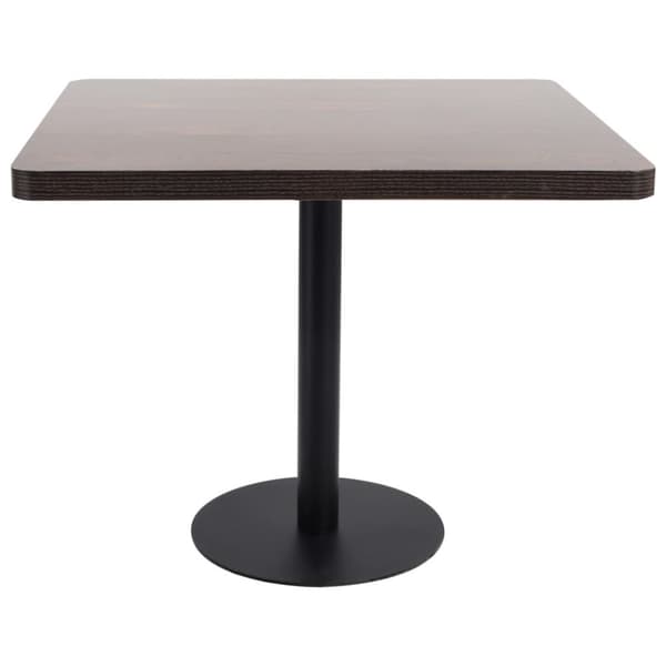 vidaXL bistrobord 80x80 cm MDF mørkebrun -  Spiseborde