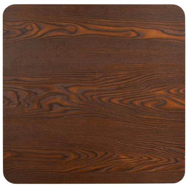 vidaXL bistrobord 80x80 cm MDF mørkebrun -  Spiseborde