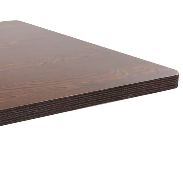 vidaXL bistrobord 80x80 cm MDF mørkebrun -  Spiseborde